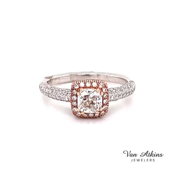 Diamond Ring Cushion Van Atkins Jewelers New Albany, MS