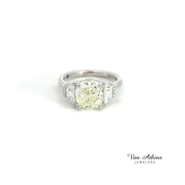 Diamond Ring Cushion Van Atkins Jewelers New Albany, MS