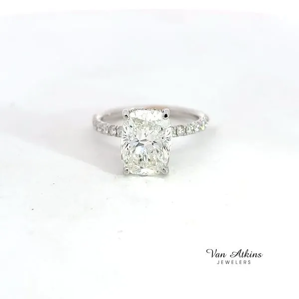 3.44 Carat Diamond Rings Cushion 