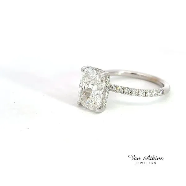 3.44 Carat Diamond Rings Cushion 