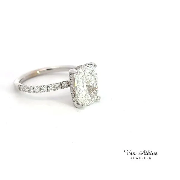 3.44 Carat Diamond Rings Cushion 