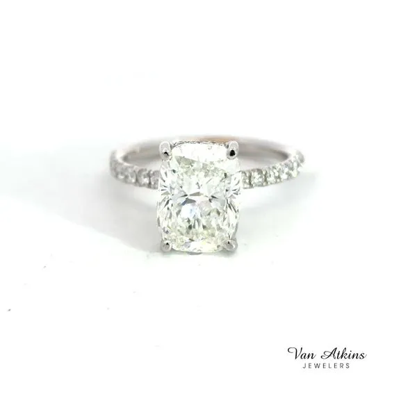 3.44 Carat Diamond Rings Cushion 