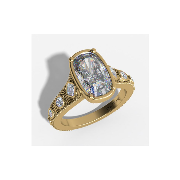 2.46 Carat Lab Grown Diamond Rings Cushion Image 2 Van Atkins Jewelers New Albany, MS