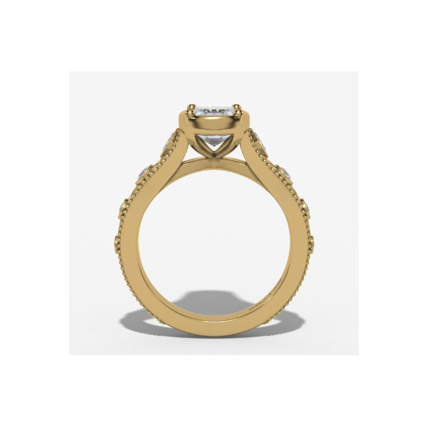 2.46 Carat Lab Grown Diamond Rings Cushion Image 3 Van Atkins Jewelers New Albany, MS