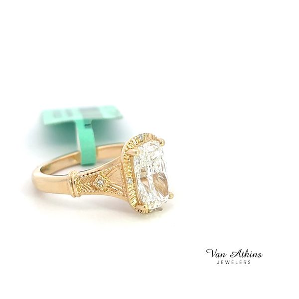 2.14 Carat Lab Grown Diamond Rings Cushion Image 3 Van Atkins Jewelers New Albany, MS