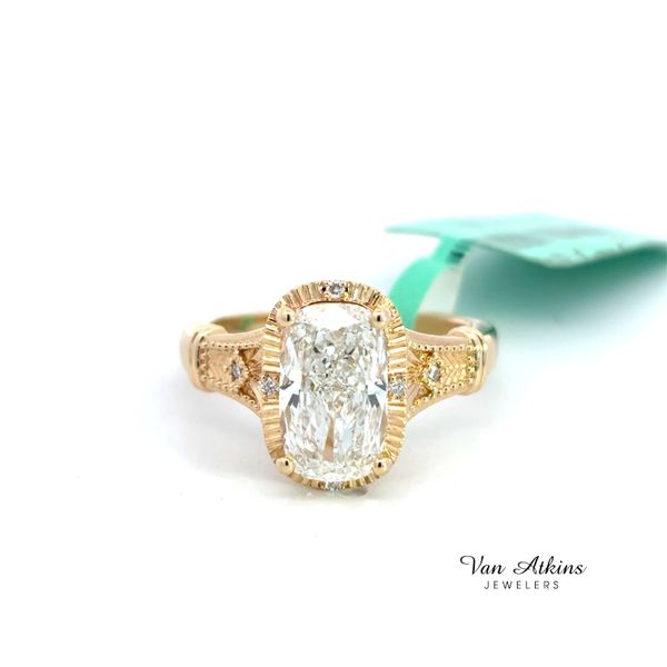 2.14 Carat Lab Grown Diamond Rings Cushion Van Atkins Jewelers New Albany, MS
