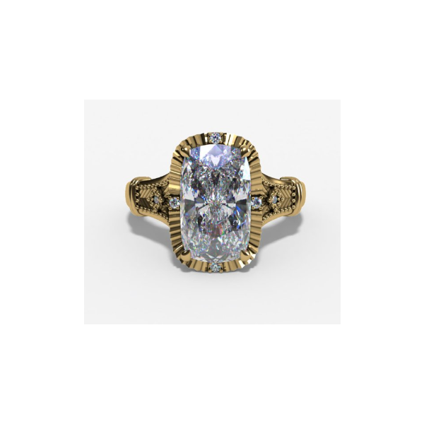 2.14 Carat Lab Grown Diamond Rings Cushion Van Atkins Jewelers New Albany, MS