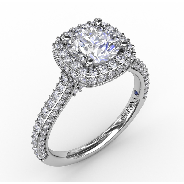 Diamond Ring Cushion Van Atkins Jewelers New Albany, MS