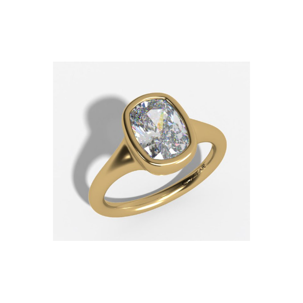 2.01 Carat Lab Grown Diamond Ring Cushion Van Atkins Jewelers New Albany, MS