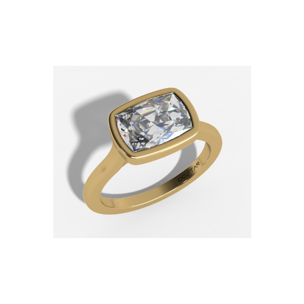 2.01 Carat Lab Grown Diamond Ring Cushion Van Atkins Jewelers New Albany, MS