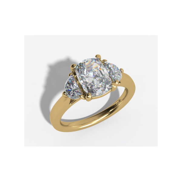 2.42 Carat Lab Grown Diamond Ring Cushion Image 2 Van Atkins Jewelers New Albany, MS