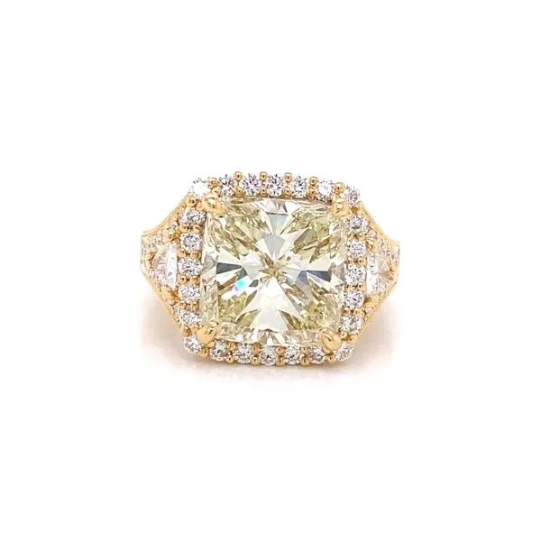 Diamond Ring Cushion Van Atkins Jewelers New Albany, MS