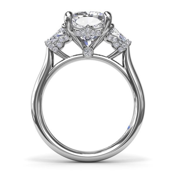 Diamond Ring Cushion Image 3 Van Atkins Jewelers New Albany, MS
