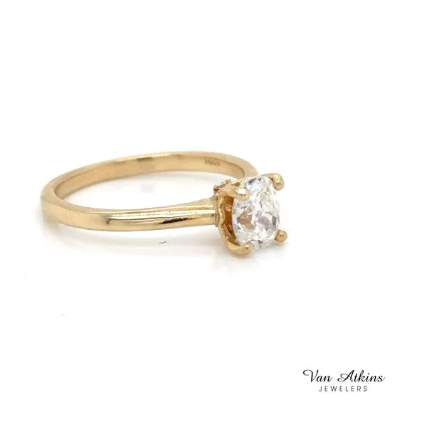 1.01 Carat Diamond Ring Cushion Image 2 Van Atkins Jewelers New Albany, MS