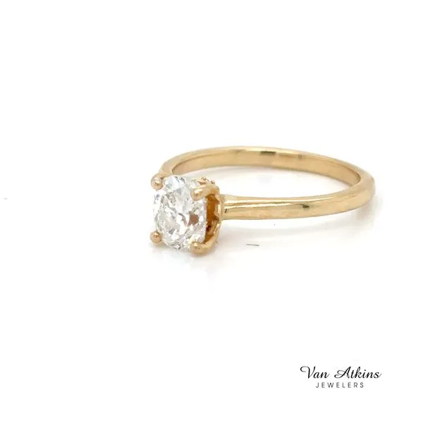 1.01 Carat Diamond Ring Cushion Image 3 Van Atkins Jewelers New Albany, MS