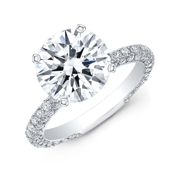 Diamond Ring Cushion Image 2 Van Atkins Jewelers New Albany, MS