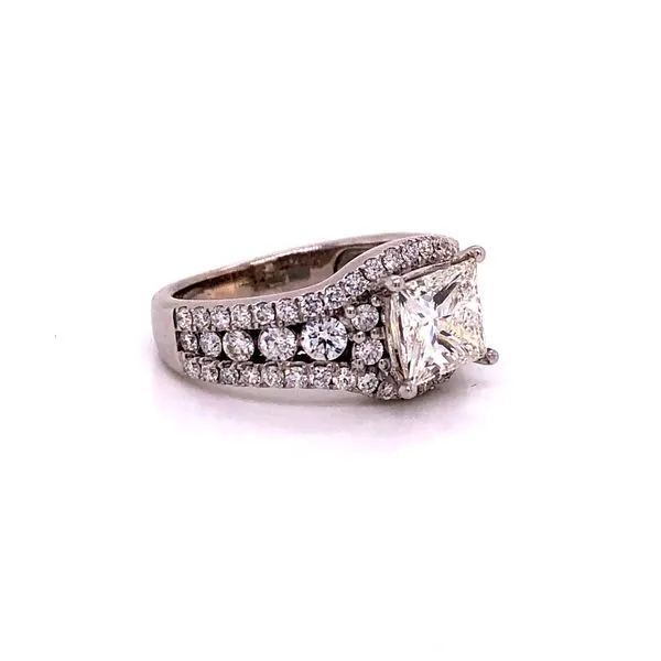 2.71 Carat Diamond Rings Cushion Image 2 Van Atkins Jewelers New Albany, MS