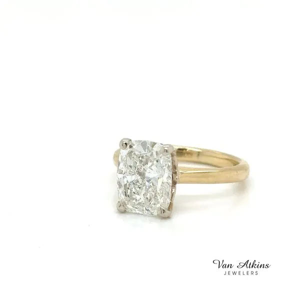 3.01 Carat Diamond Rings Cushion Image 2 Van Atkins Jewelers New Albany, MS