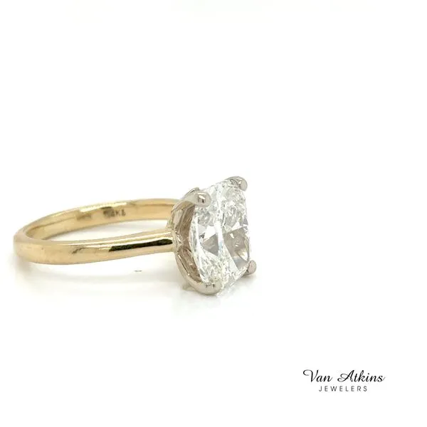 3.01 Carat Diamond Rings Cushion Image 3 Van Atkins Jewelers New Albany, MS