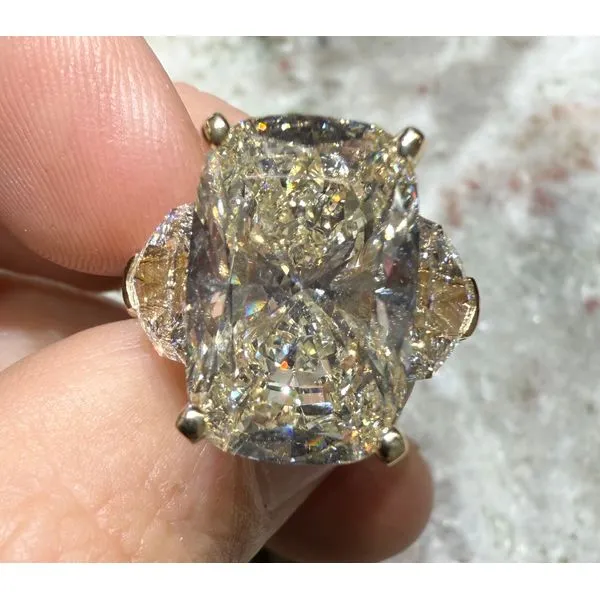 Diamond Ring Cushion Image 2 Van Atkins Jewelers New Albany, MS