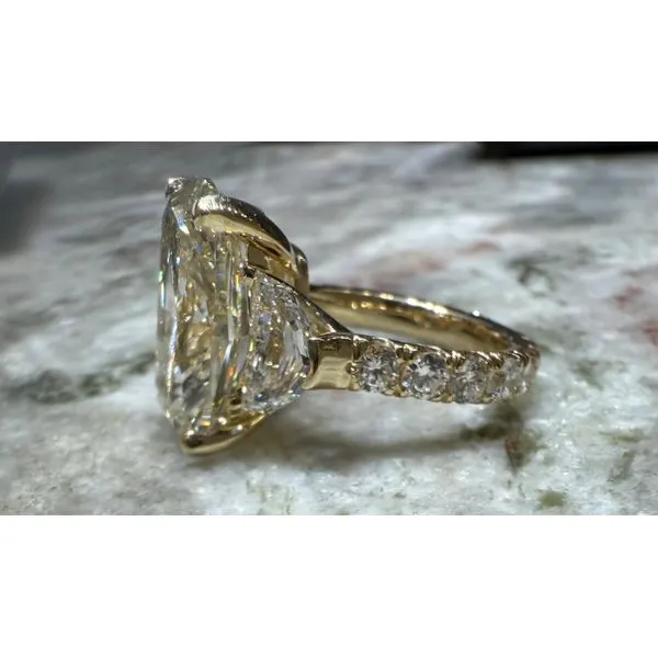 Diamond Ring Cushion Image 3 Van Atkins Jewelers New Albany, MS