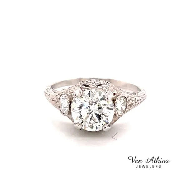 1.75 Carat Round Cut Diamond Ring Van Atkins Jewelers New Albany, MS
