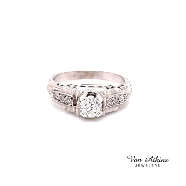Estate Diamond Ring Euro Van Atkins Jewelers New Albany, MS