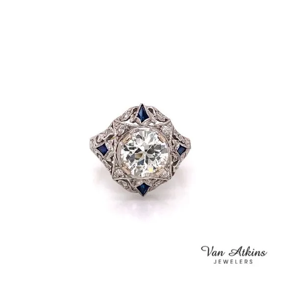 1.72 Carat EUROPEAN Cut Diamond Ring Van Atkins Jewelers New Albany, MS