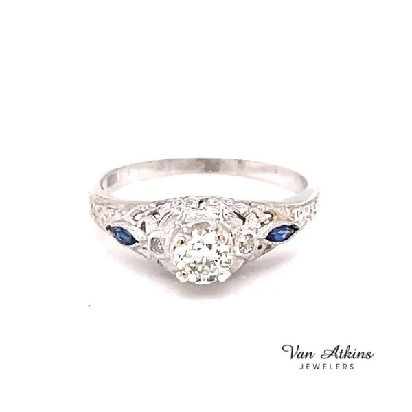 Estate Diamond Ring Euro Van Atkins Jewelers New Albany, MS