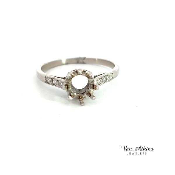Estate Diamond Semi Mount Ring Image 2 Van Atkins Jewelers New Albany, MS