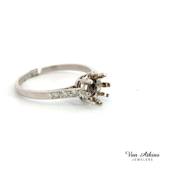 Estate Diamond Semi Mount Ring Image 3 Van Atkins Jewelers New Albany, MS