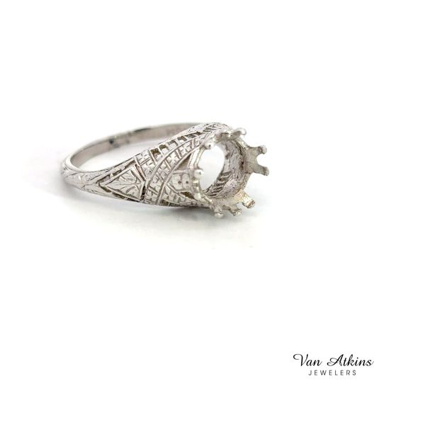 Estate Diamond Semi Mount Ring Image 3 Van Atkins Jewelers New Albany, MS