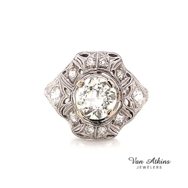 1.40 Carat EUROPEAN Cut Diamond Ring Van Atkins Jewelers New Albany, MS