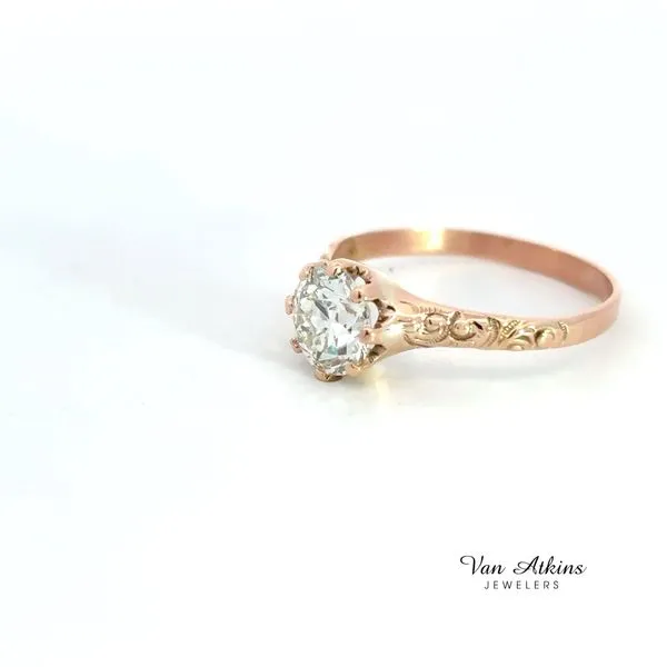 1.13 Carat Estate Diamond Rings European Image 3 Van Atkins Jewelers New Albany, MS