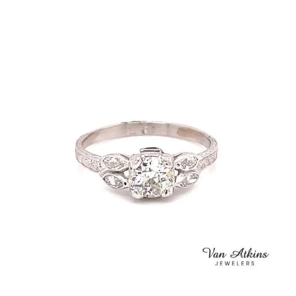 0.9 Carat Estate Diamond Rings European Van Atkins Jewelers New Albany, MS