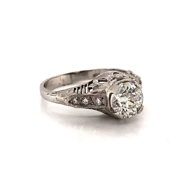 Estate Diamond Ring Euro Image 2 Van Atkins Jewelers New Albany, MS