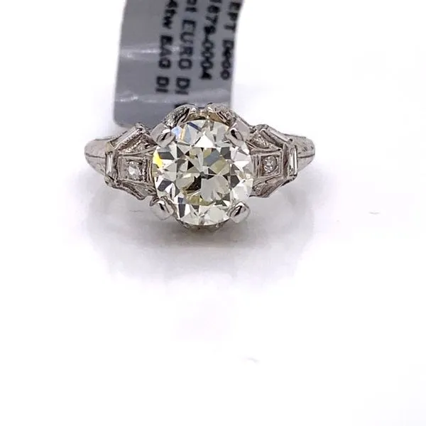 2.07 Carat EUROPEAN Cut Diamond Ring Image 4 Van Atkins Jewelers New Albany, MS