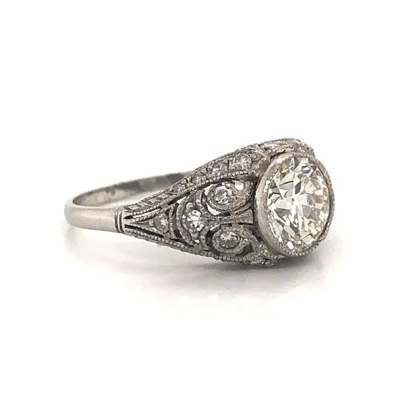 Estate Diamond Ring Euro Image 2 Van Atkins Jewelers New Albany, MS