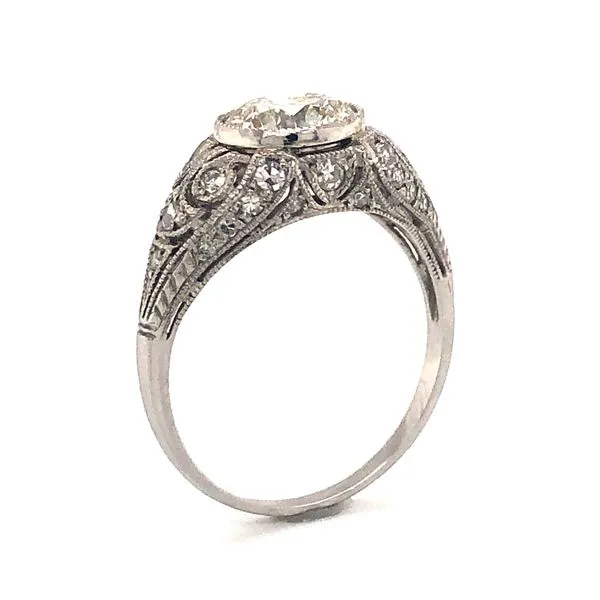 Estate Diamond Ring Euro Image 3 Van Atkins Jewelers New Albany, MS