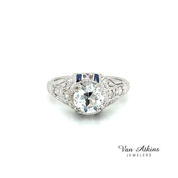 1.07 Carat Estate Diamond Rings European Van Atkins Jewelers New Albany, MS