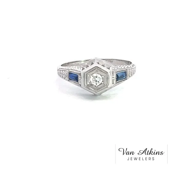 0.65 Carat Estate Diamond Rings European Van Atkins Jewelers New Albany, MS