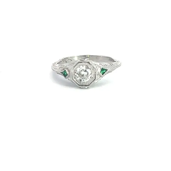 0.54 Carat Estate Diamond Rings European Van Atkins Jewelers New Albany, MS