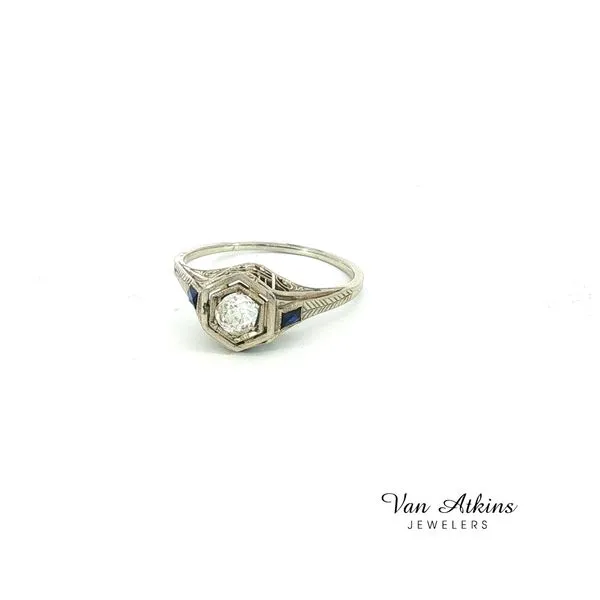 0.3 Carat Estate Diamond Rings European Image 2 Van Atkins Jewelers New Albany, MS