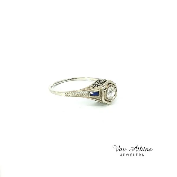 0.3 Carat Estate Diamond Rings European Image 3 Van Atkins Jewelers New Albany, MS