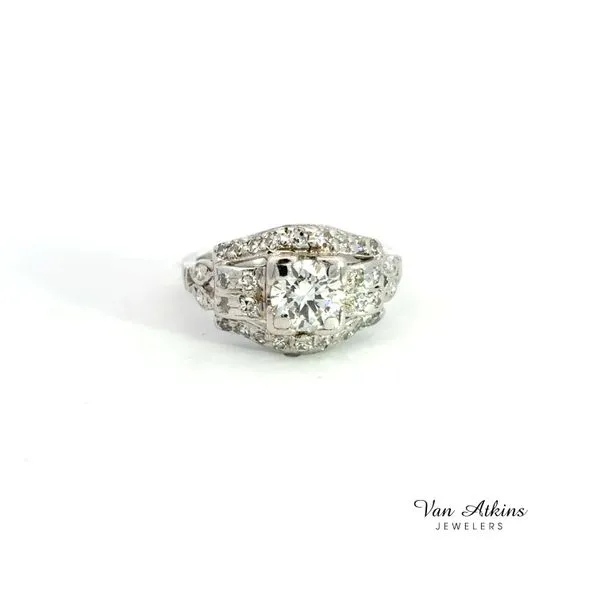 1 Carat Estate Diamond Rings European Van Atkins Jewelers New Albany, MS