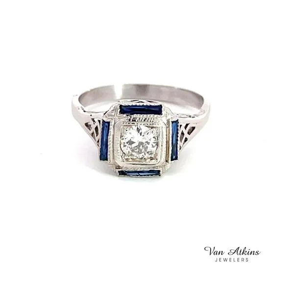 0.33 Carat Estate Diamond Rings European Van Atkins Jewelers New Albany, MS