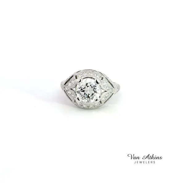 2.43 Carat Estate Diamond Rings European Image 2 Van Atkins Jewelers New Albany, MS