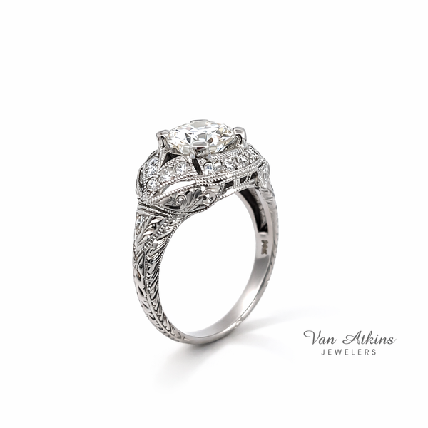 2.43 Carat Estate Diamond Rings European Image 2 Van Atkins Jewelers New Albany, MS
