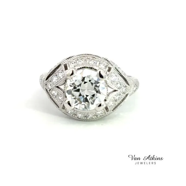 2.43 Carat Estate Diamond Rings European Van Atkins Jewelers New Albany, MS