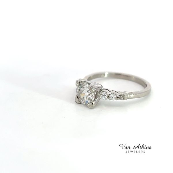 1.12 Carat Estate Diamond Ring European Image 2 Van Atkins Jewelers New Albany, MS